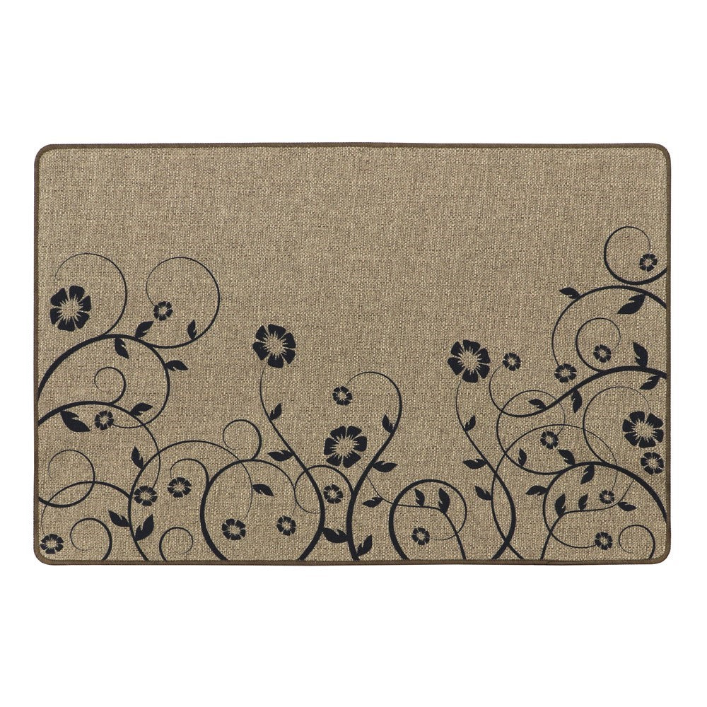 Elegance Trailing Flowers Door Mat 50x75cm