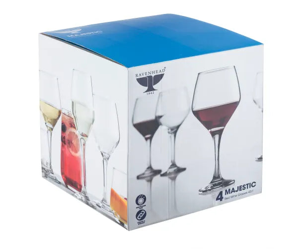Majestic Set Of 4 Red Wine Glasses 42cl Rental