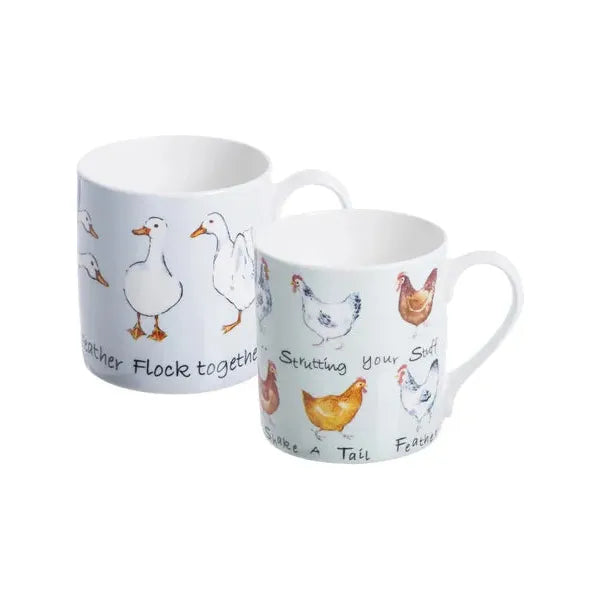 Farmhouse Chic Assorted Fine China Mug 37cl