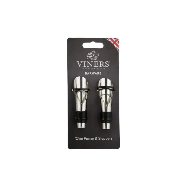 Barware 2pce Wine Pourer/Stopper Gift Set