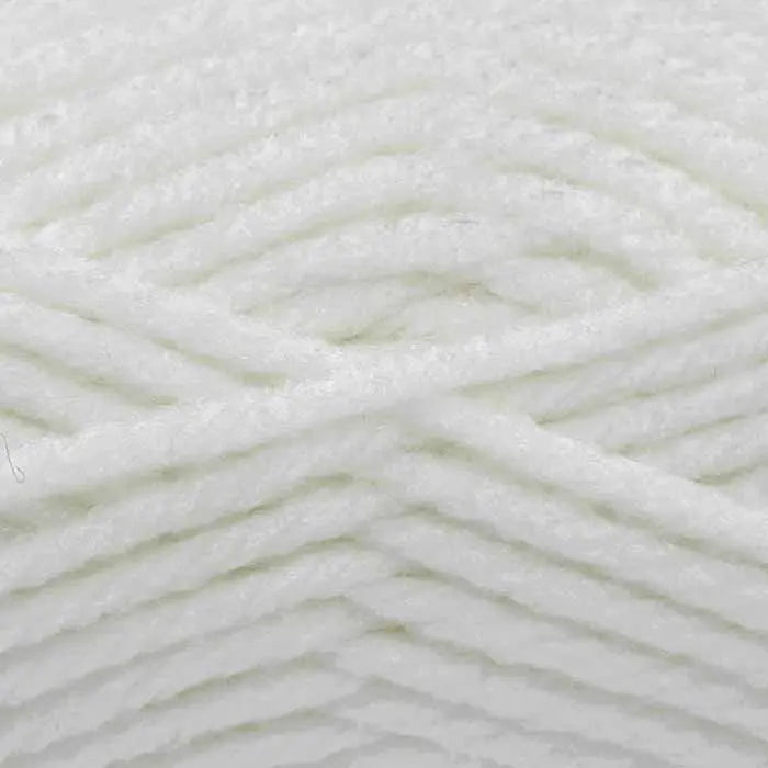 Knitting Yarn: Big Value Super Chunky: White: 100g