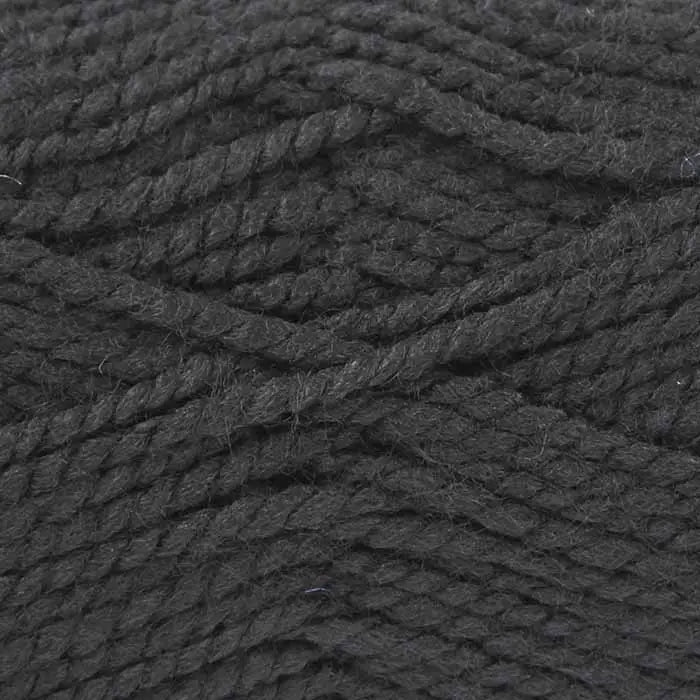 Knitting Yarn: Big Value Chunky: Black: 100g