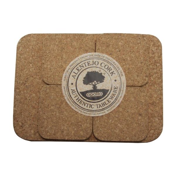 Cork Placemat and Coaster Set 4