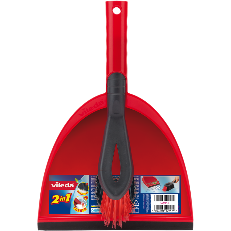 Vileda 2in1 Dustpan & Hand Brush Set