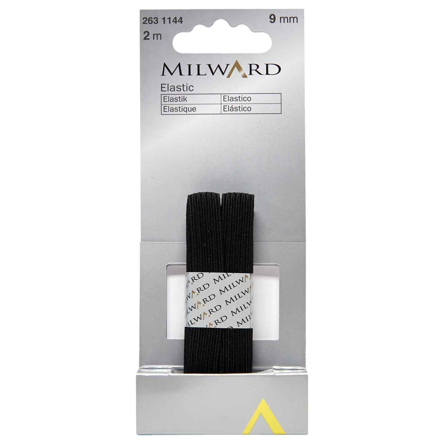 Elastic: 2m x 9mm: Black