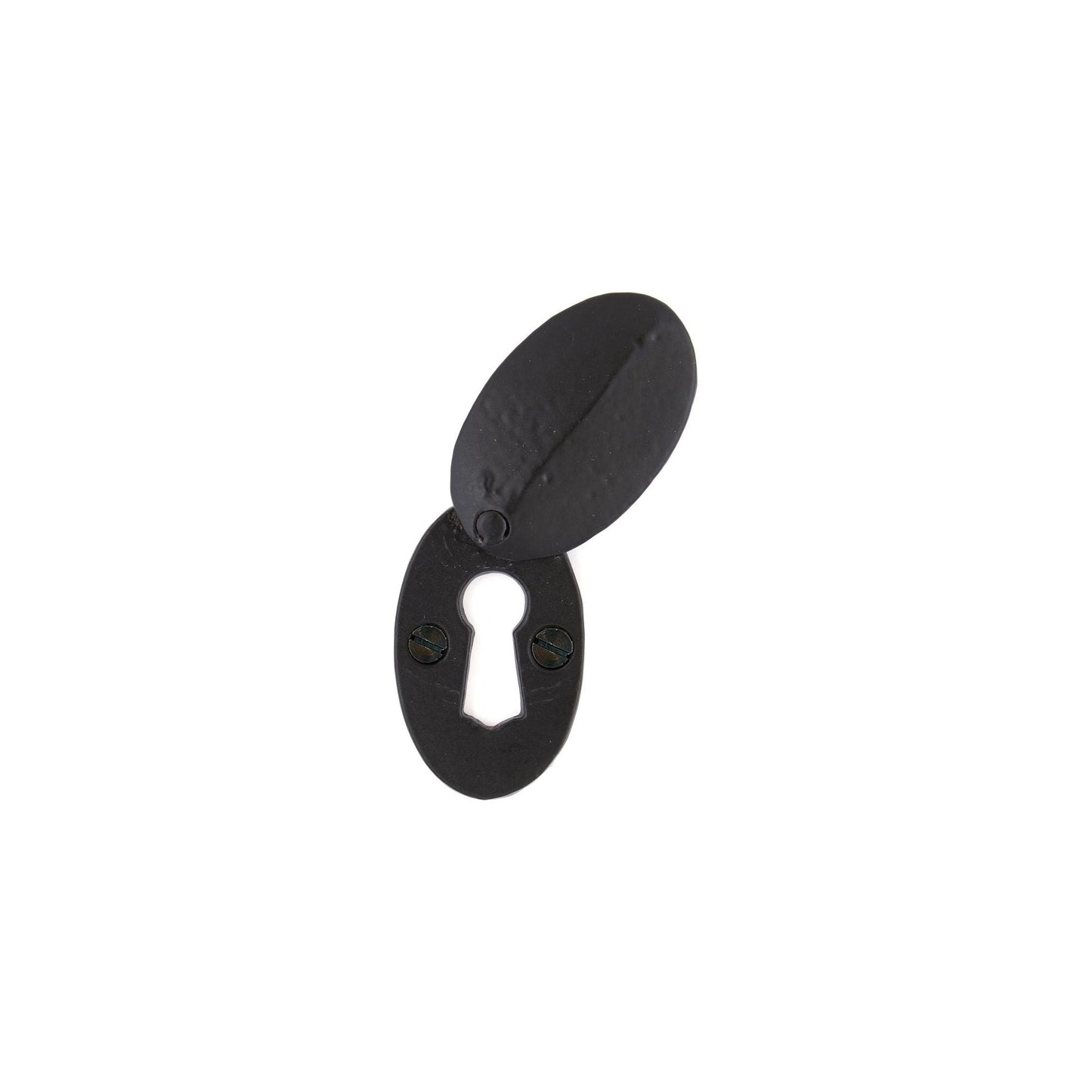 Black Oval Escutcheon & Cover
