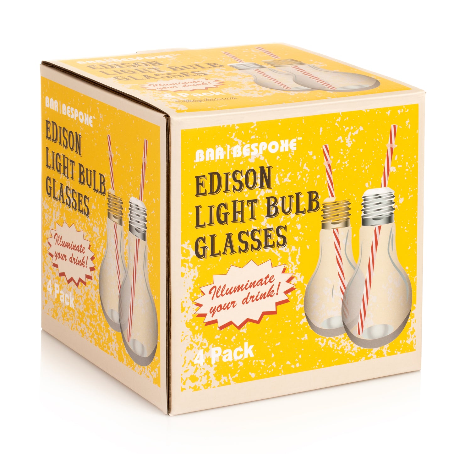 Bar Bespoke Edison Light Bulb Glasses 4 Pk