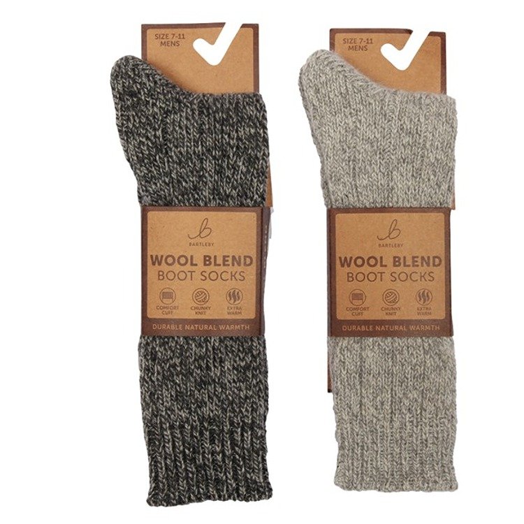 Men's Wool Rich Walking / Hiking Socks - One Pair