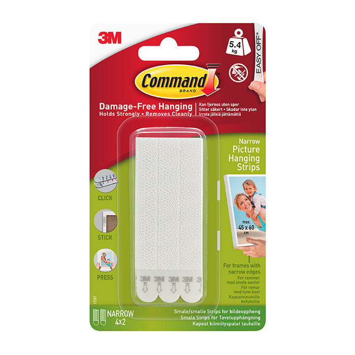 17207 Command Narrow Picture Strips 5.4kg 4pk