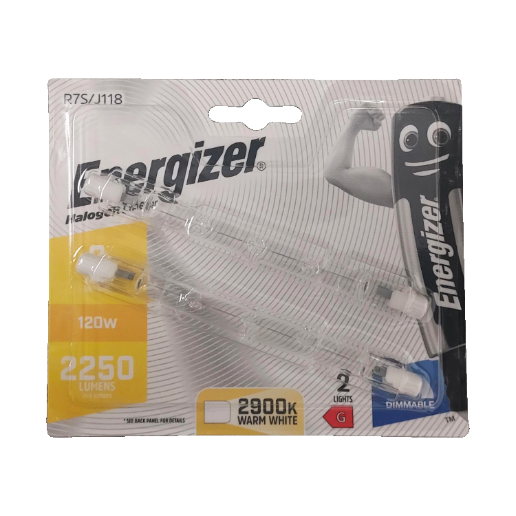 Eveready 120W J118 Energy Saving Halogen Linear 2pk