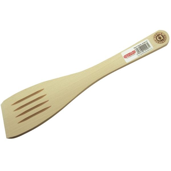 Beech Spatula slotted 30cm FSC
