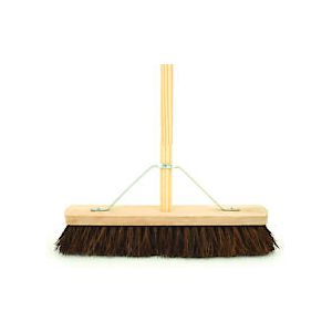 18" Bassine Brush with Stay, Wooden Handle