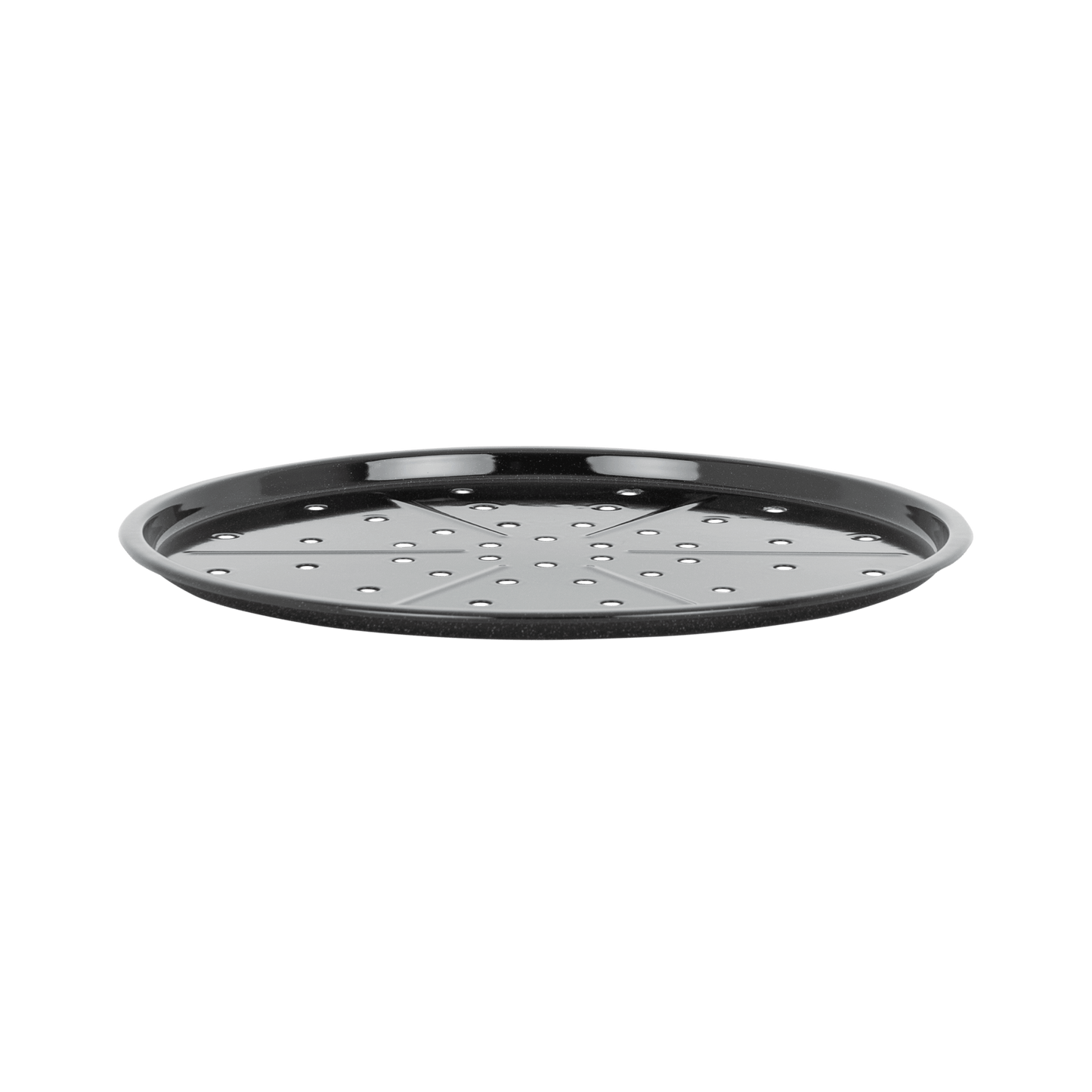 Enamel 0.6mm Pizza Tray Black