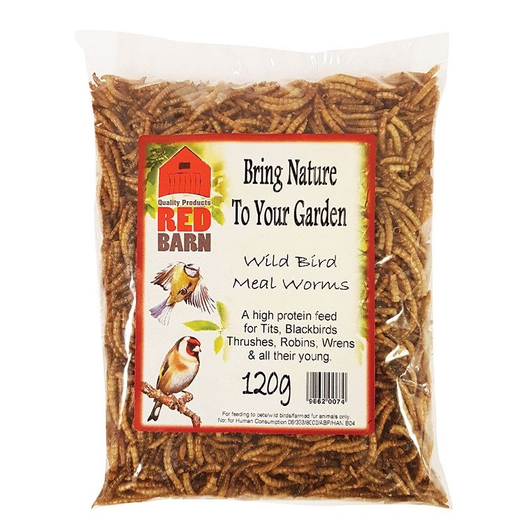Red Barn Mealworms Bird Feed 120g