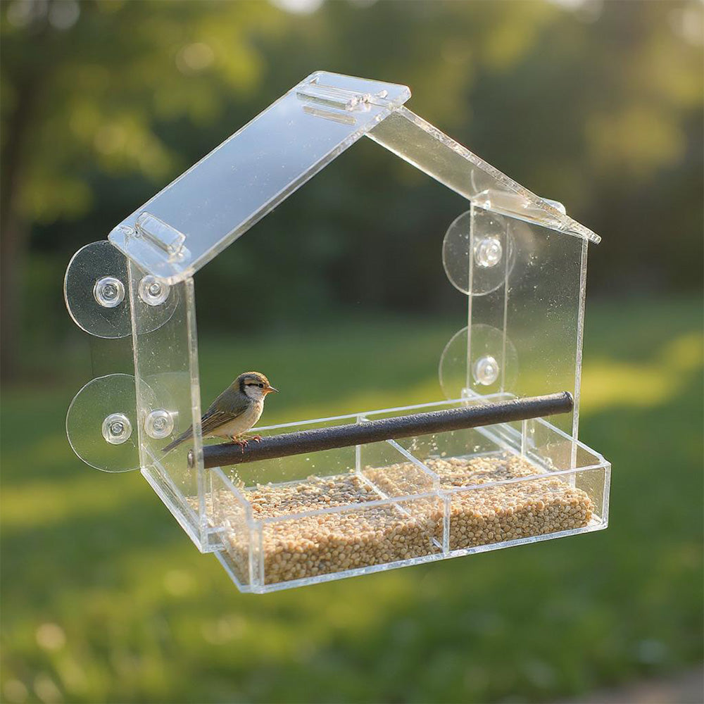 Frequent Flyer Clear Bird Feeder