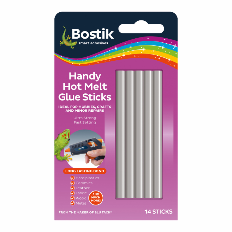 Bostik Handy Handy Hot Melt Glue Sticks 7mm Diameter 14pk