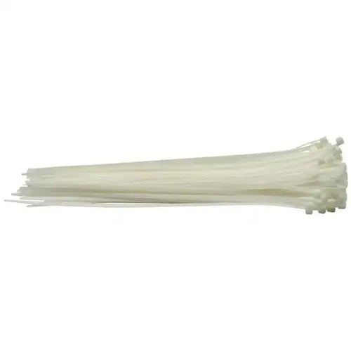 100mm x 2.5mm Cable Ties Natural / White (100)