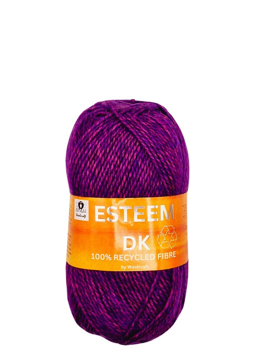 Knitting Yarn: Esteem DK: Purple Twist: 100g