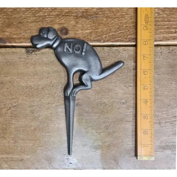 Ground Stake NO DOG FOULING Cast Iron 220mm x 170mm