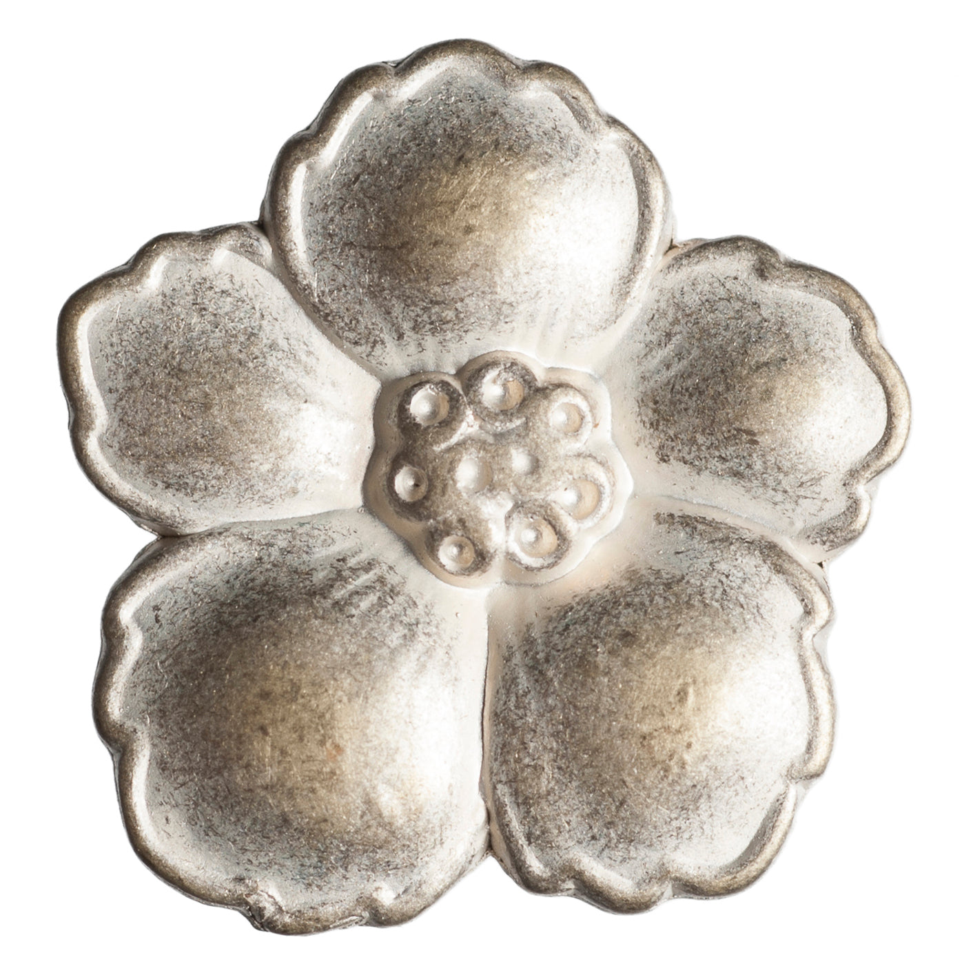 Buttons: Flower: Metal: 20mm: Antique Bronze