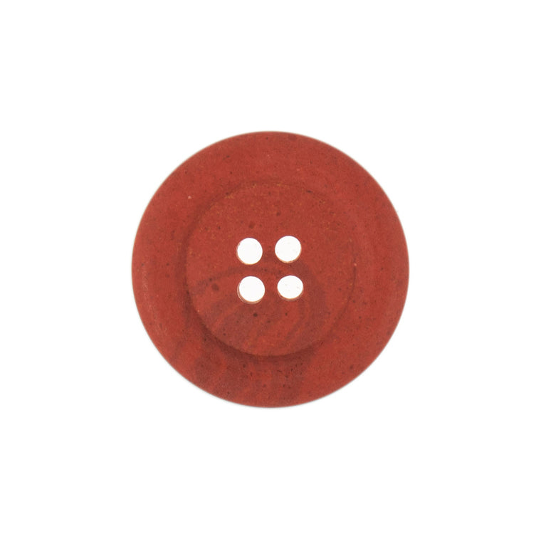 Button: Eco-Conscious: Hemp: 4 Hole: 15mm: Red