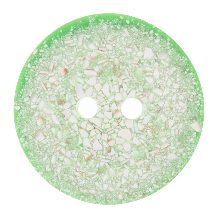 Button: Eco-Conscious: Recycled Eggshell: 2 Hole: 25mm: Light Green