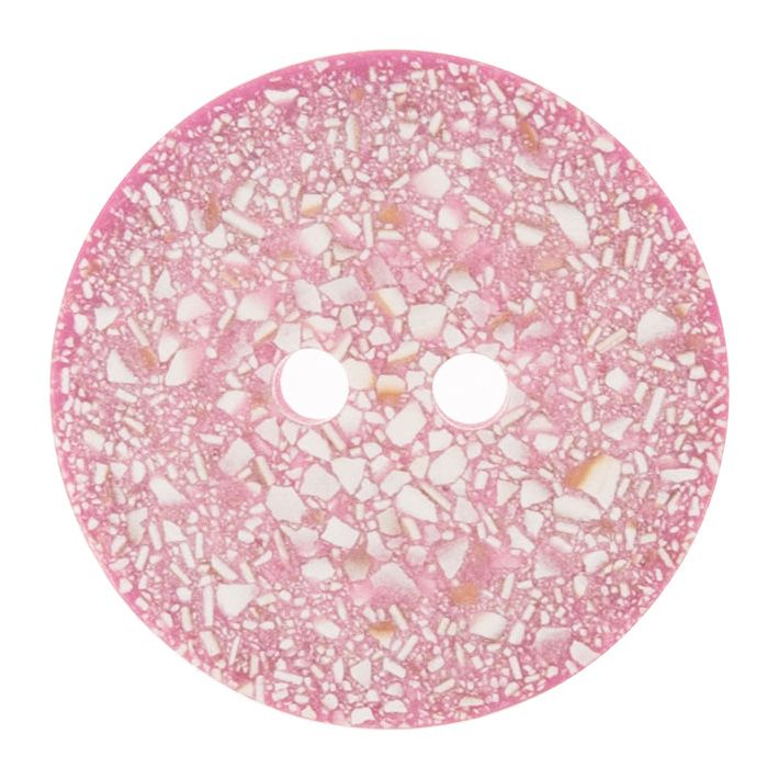 Button: Eco-Conscious: Recycled Eggshell: 2 Hole: 25mm: Light Pink