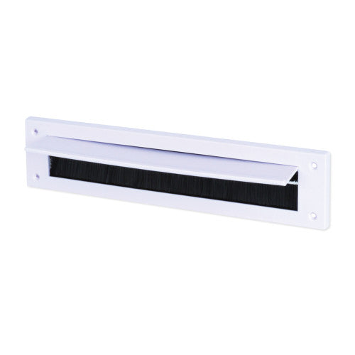 Warmseal Letterbox Draught Excluder With Flap, White, 43mm x 275mm Opening