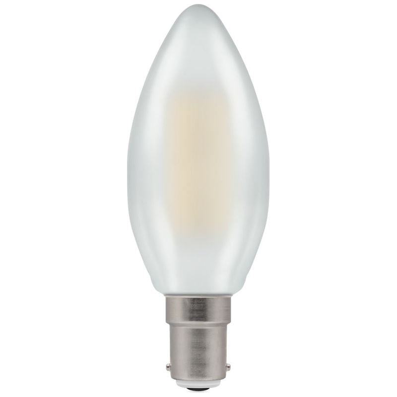 LED Crompton Filament Candle Pearl 5w SBC DIM 2700K
