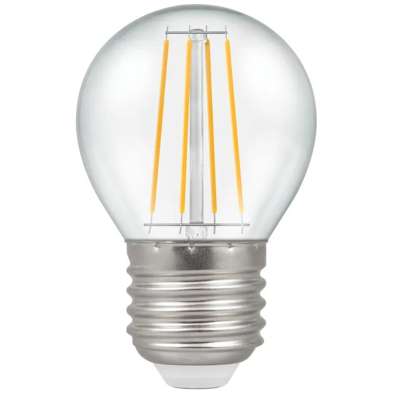 LED Crompton Filament 5w ES Golf Ball Clear DIM 2700K 7239