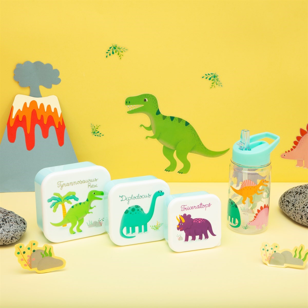 Roarsome Dinosaurs Lunch Boxes - Set of 3