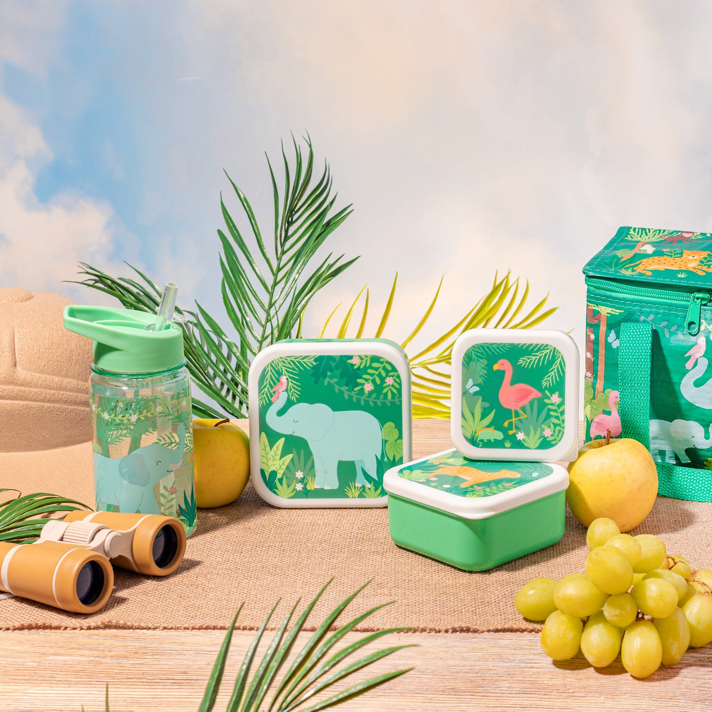 Jungle Friends Lunch Boxes - Set of 3