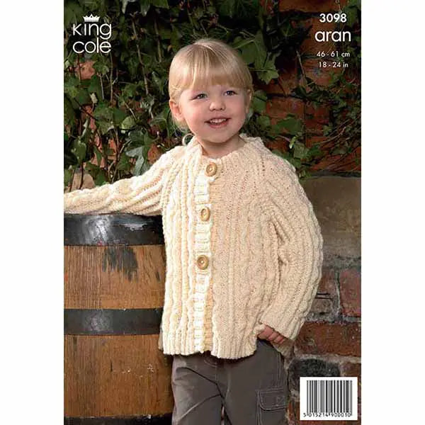 Sweater, Hooded Jacket and Coat Knitted in any King Cole Aran