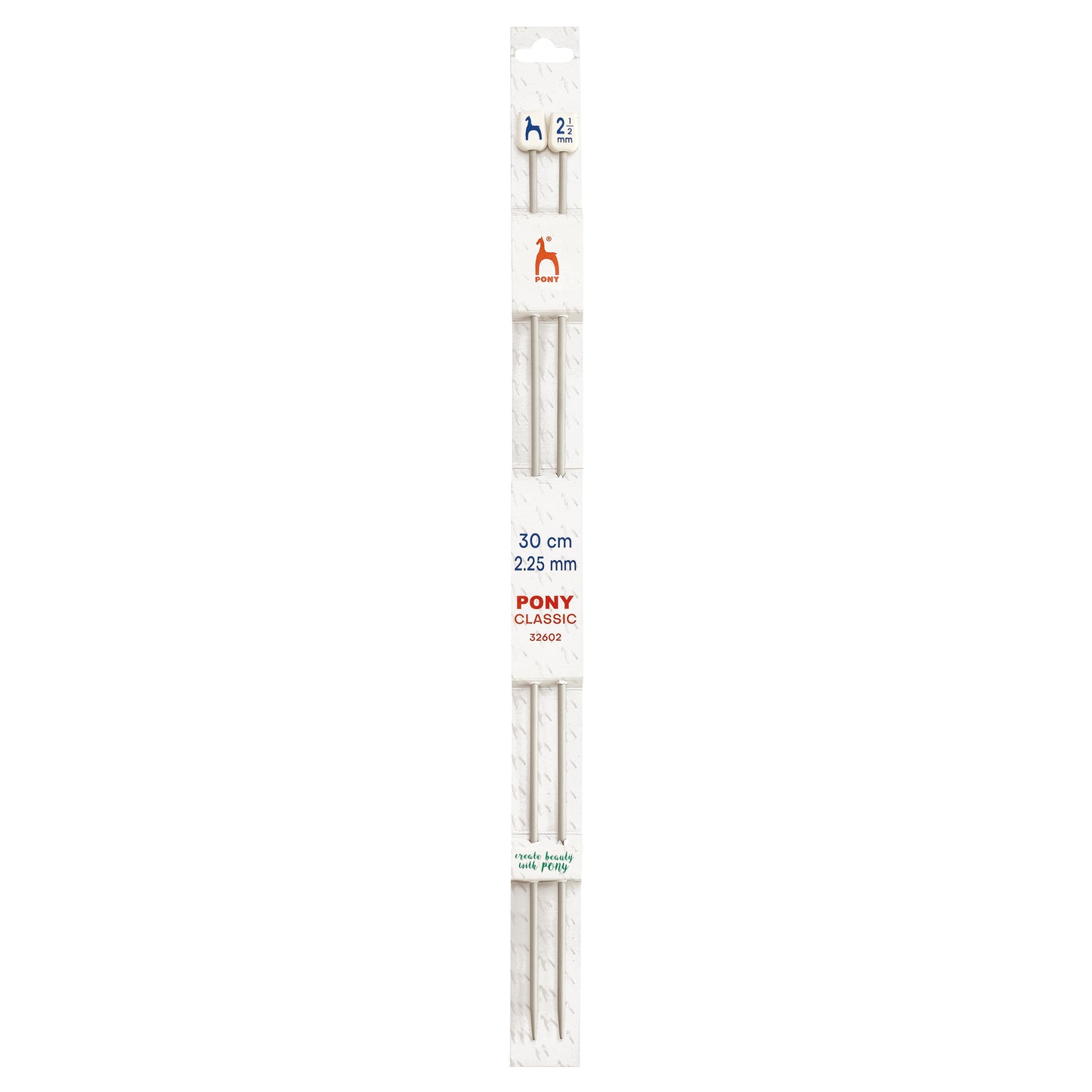 Knitting Pins: Single-Ended: Classic: 30cm x 2.25mm