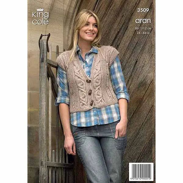 Cardigan and Gilet Knitted in Fashion Aran