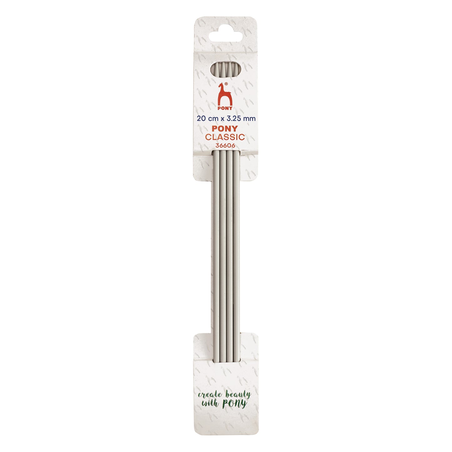 Knitting Pins: Double-Ended: Set of Four: 20cm x 3.25mm