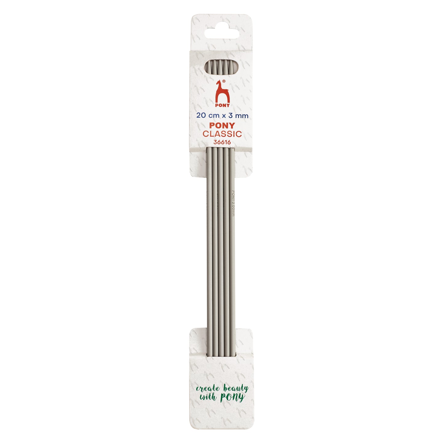 Knitting Pins: Double-Ended: Set of 5: 20cm x 3.00mm
