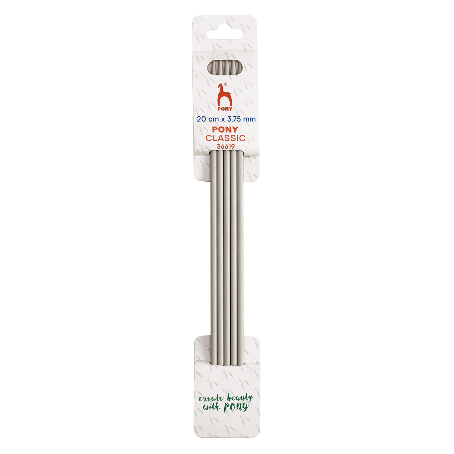 Knitting Pins: Double-Ended: Set of 5: 20cm x 3.75mm