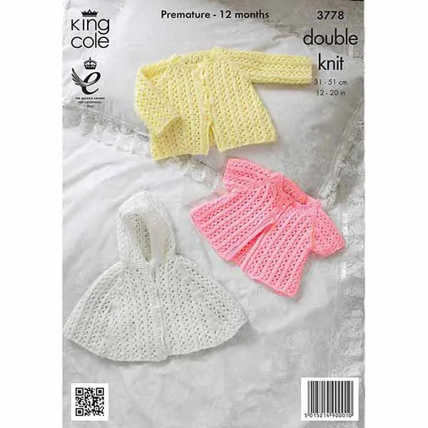 Cape and Jackets Knitted with Baby Glitz DK