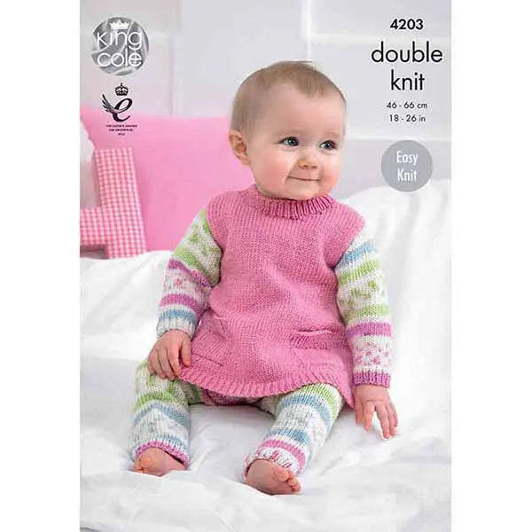 Tunic, Cardigan and Leggings Knitted with Cherish DK