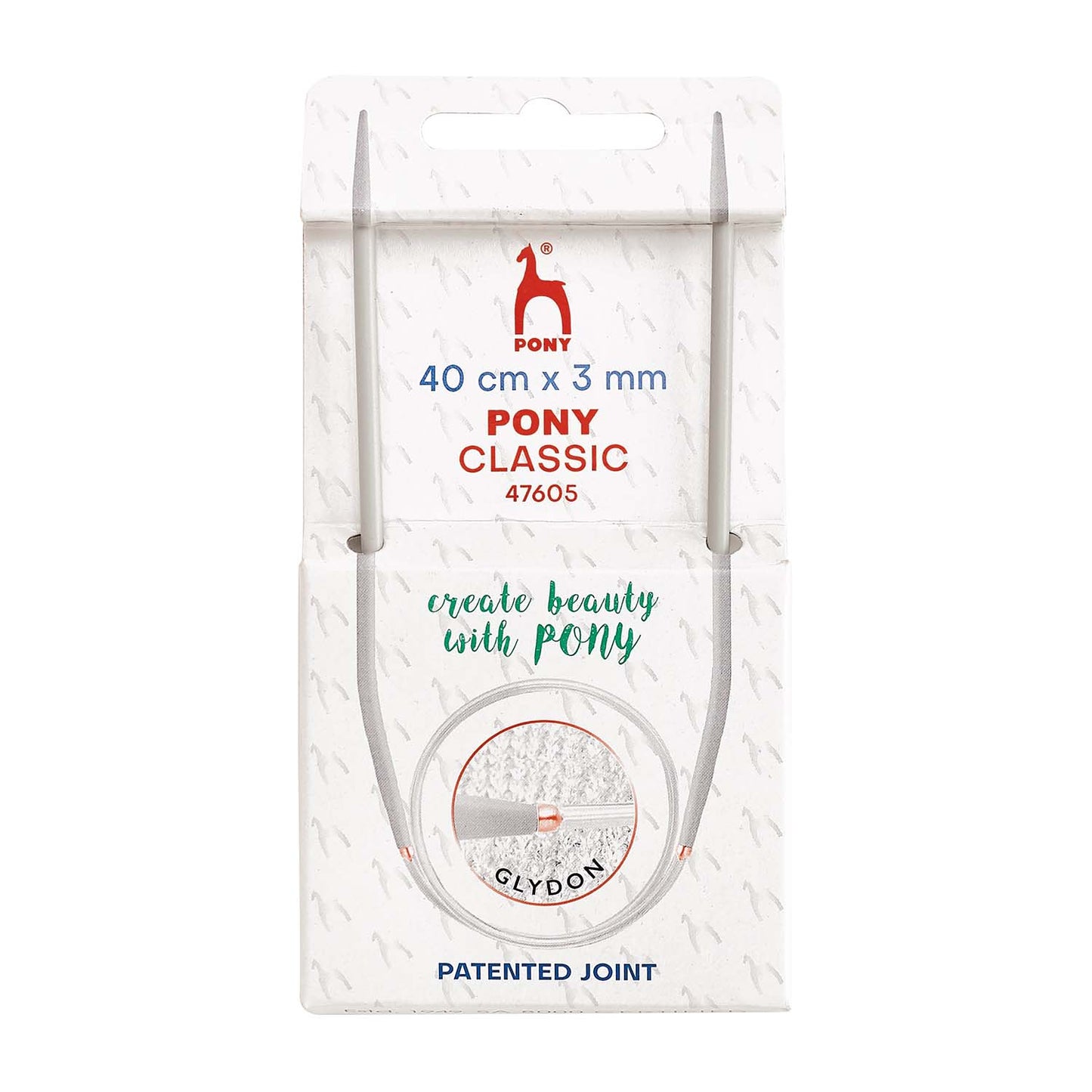 Knitting Pins: Circular: Fixed: Classic: 40cm x 3.00mm