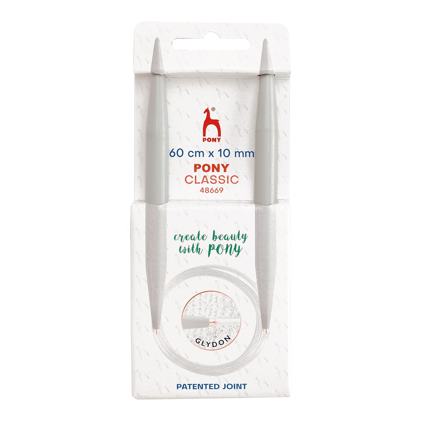 Knitting Pins: Circular: Fixed: Classic: 60cm x 10.00mm