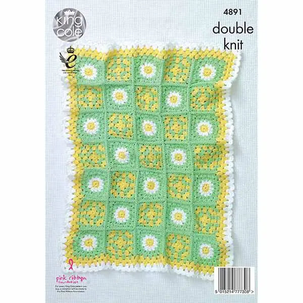 Floral Motif Blankets Crocheted with Cherished DK