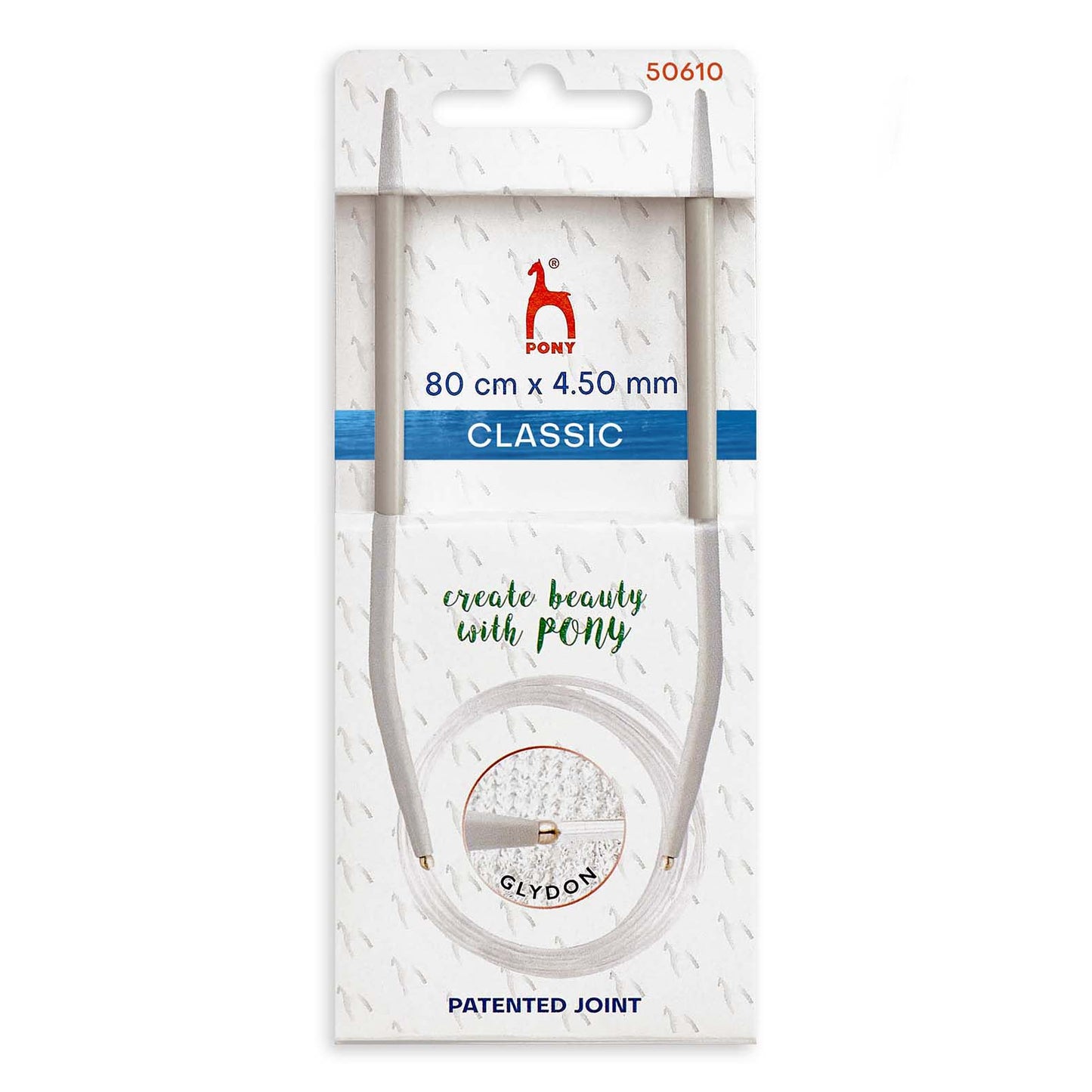 Knitting Pins: Circular: Fixed: Classic: 80cm x 4.50mm