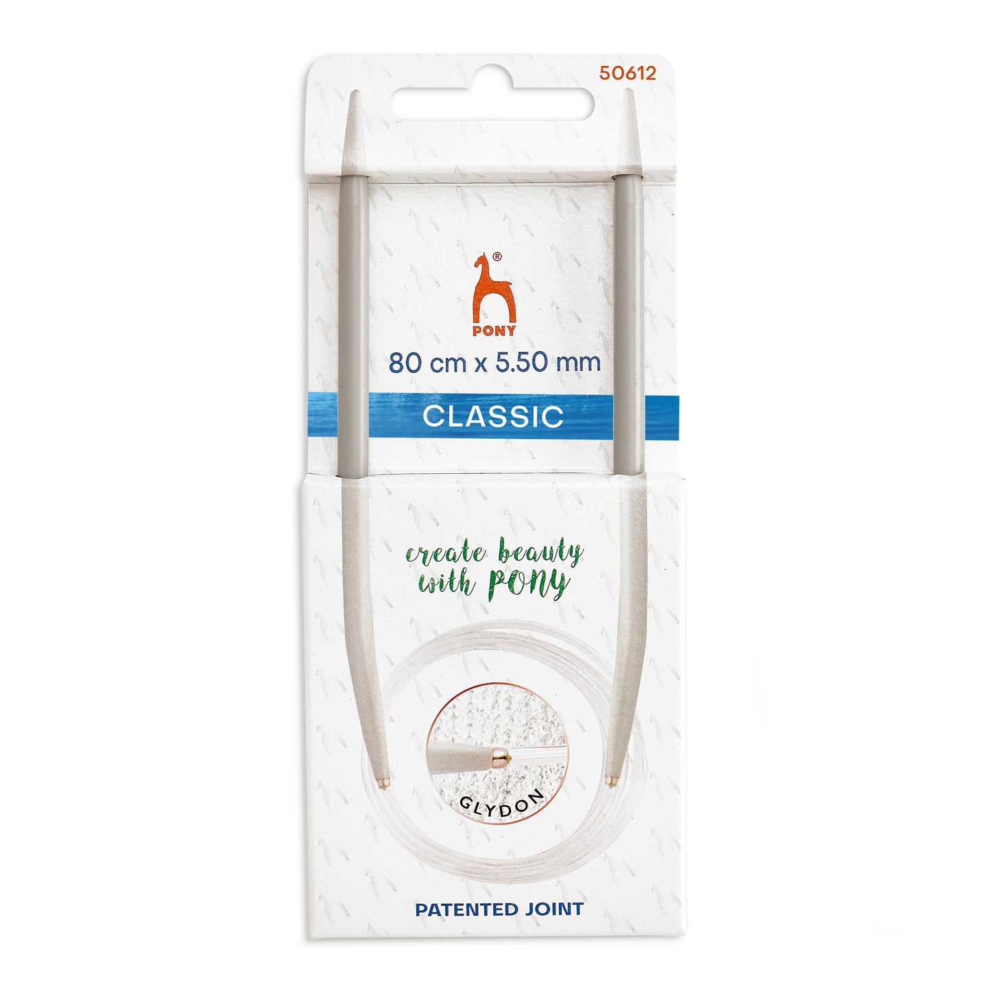 Knitting Pins: Circular: Fixed: Classic: 80cm x 5.50mm