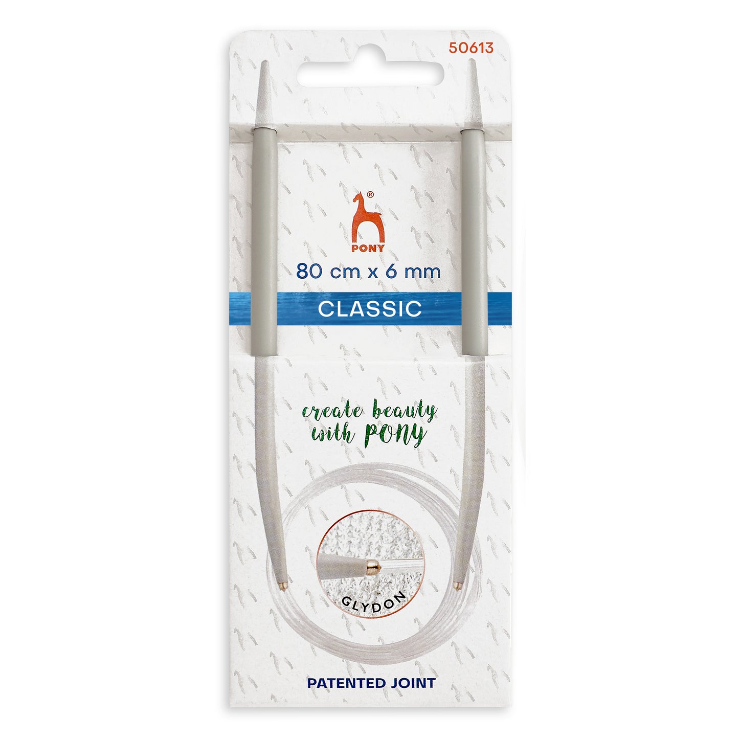 Knitting Pins: Circular: Fixed: Classic: 80cm x 6.00mm