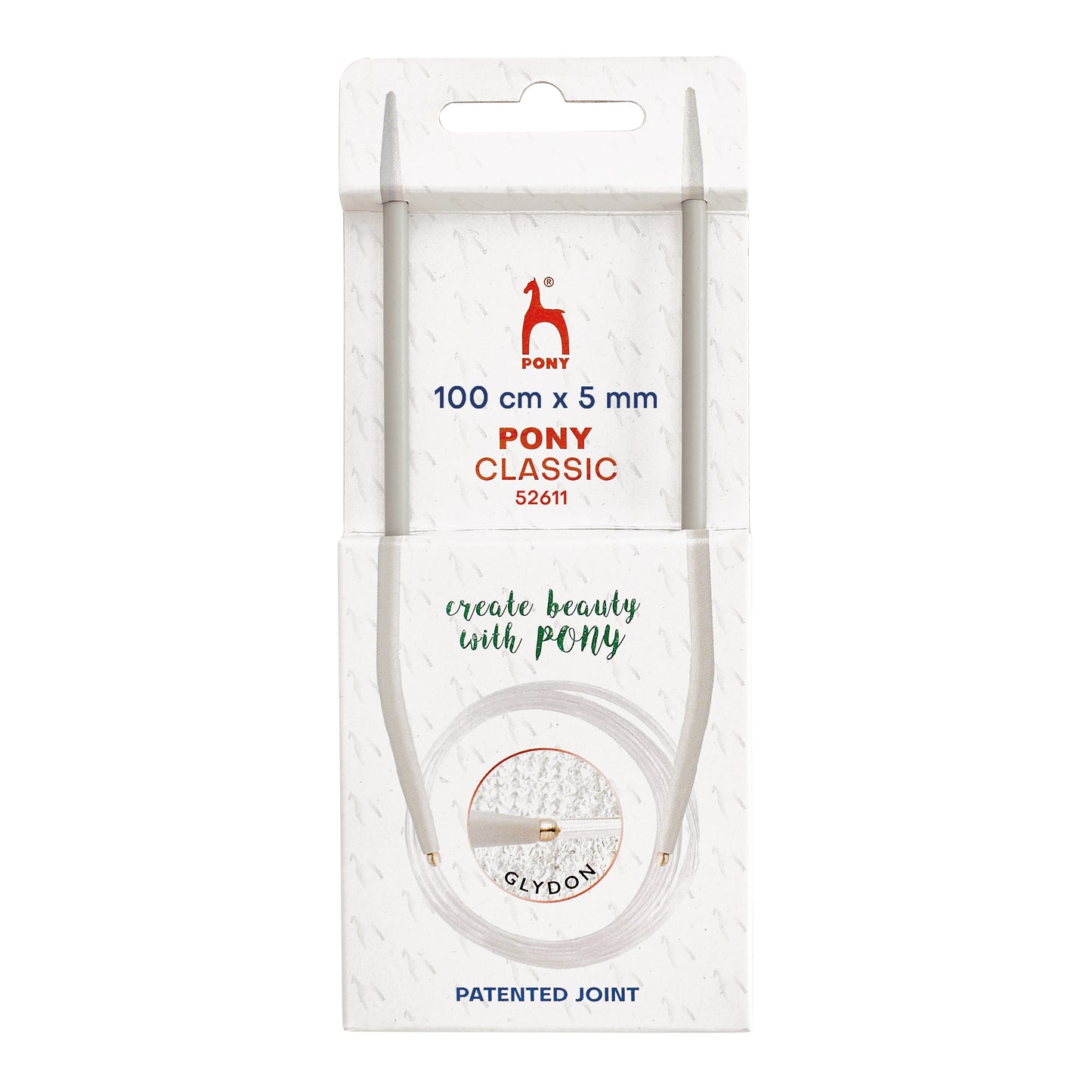 Knitting Pins: Circular: Fixed: Classic: 100cm x 5.00mm