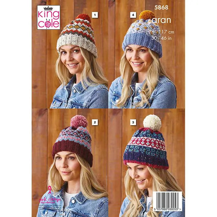 Sweater & Hats Knitted in Fashion Aran