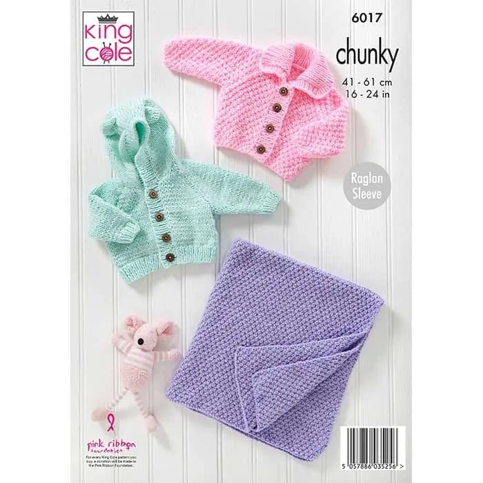 Hooded Jackets, Cardigan & Blanket Knitted in Big Value Baby Chunky