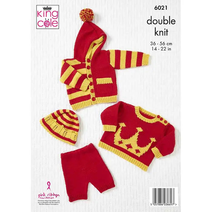 Baby Set Knitted in Cottonsoft DK